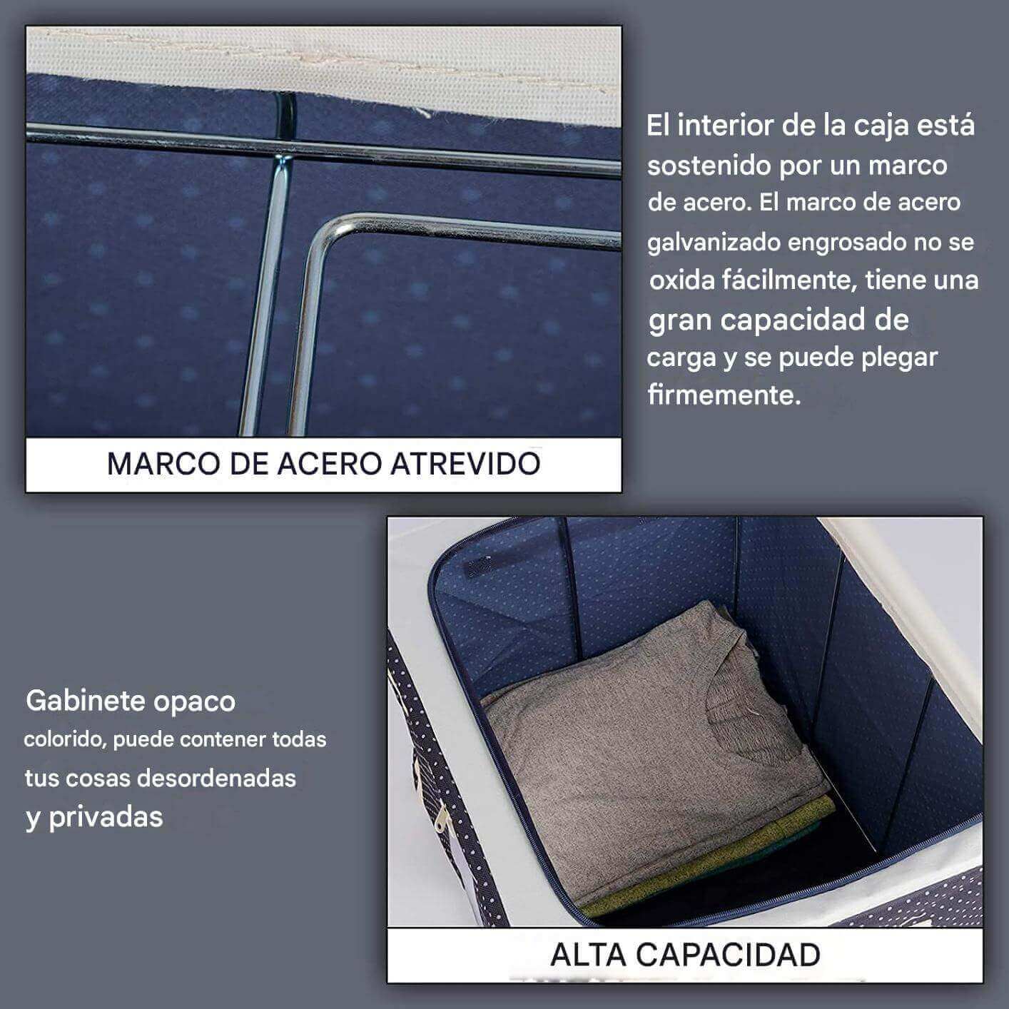 Caja de almacenamiento de ropa plegable