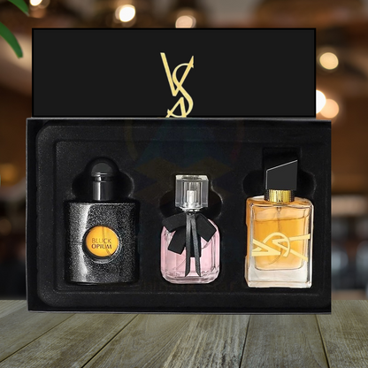 Estuche de 3 Fragancias Inspiración YSL Lujo Mujer