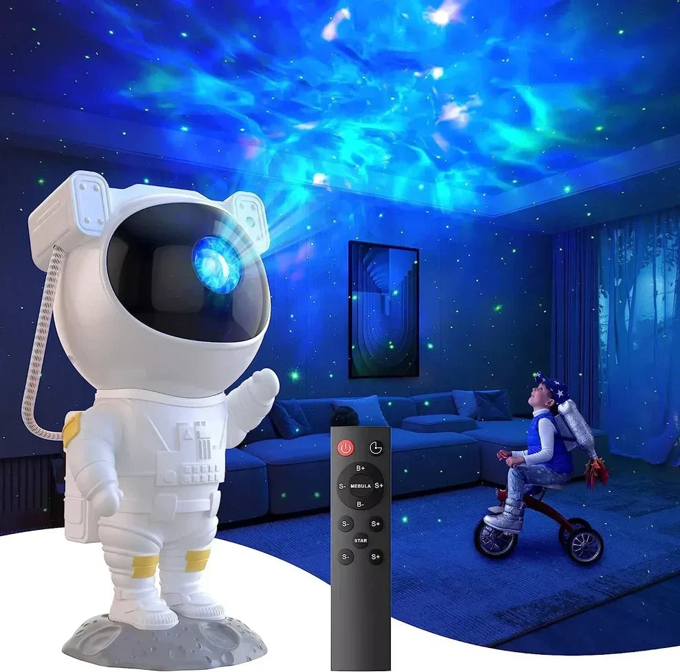 Proyector astronauta con altavoz bluetooth